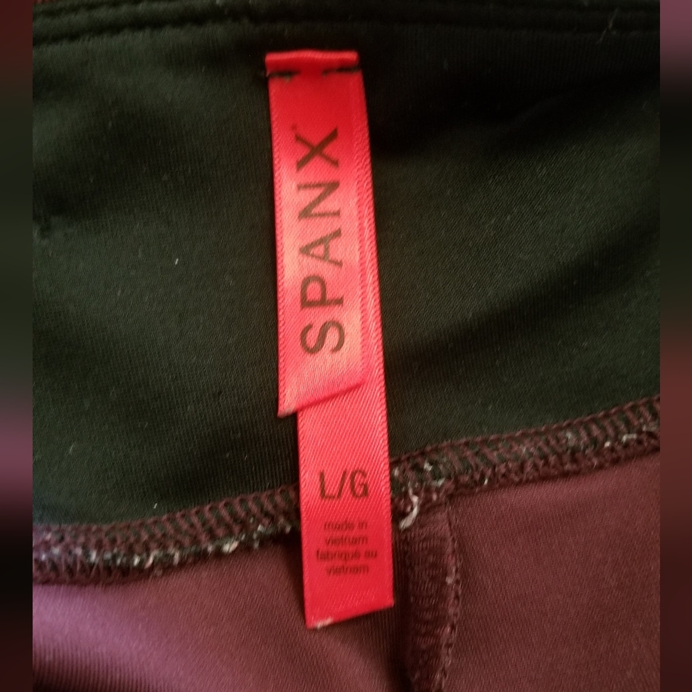 Spanx Micro Rib Knit Control Top Skimmer Leggings Size L - Picture 11 of 14